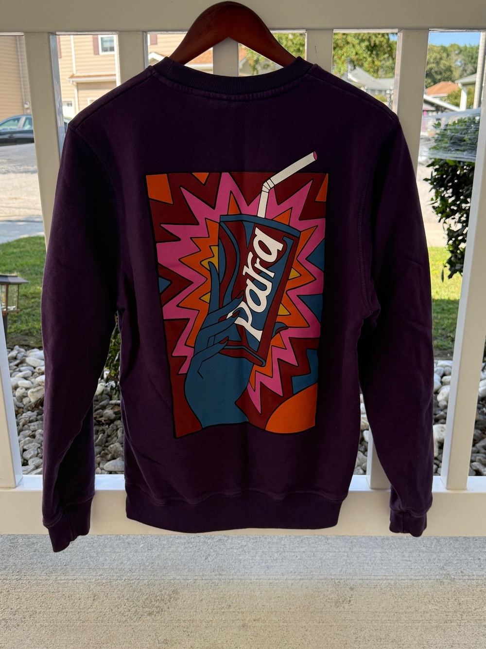 Parra Rushed Sugar Crew Neck Sweatshirt 100% cotton small